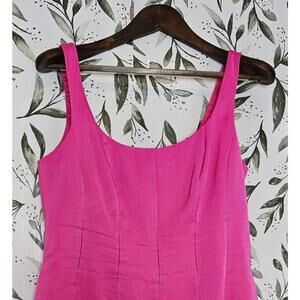 Carmen Marco Valvo Dress Hot Pink Womens Size 10